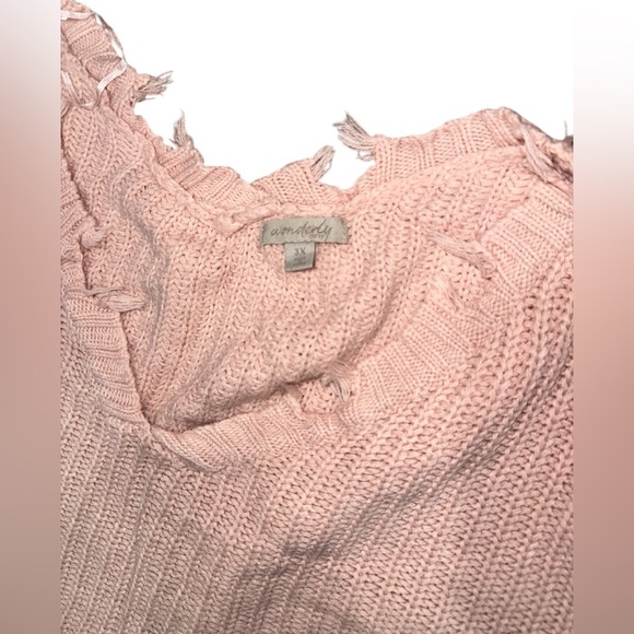 Wonderly Curvy Distressed Sweater - Picture 5 of 7